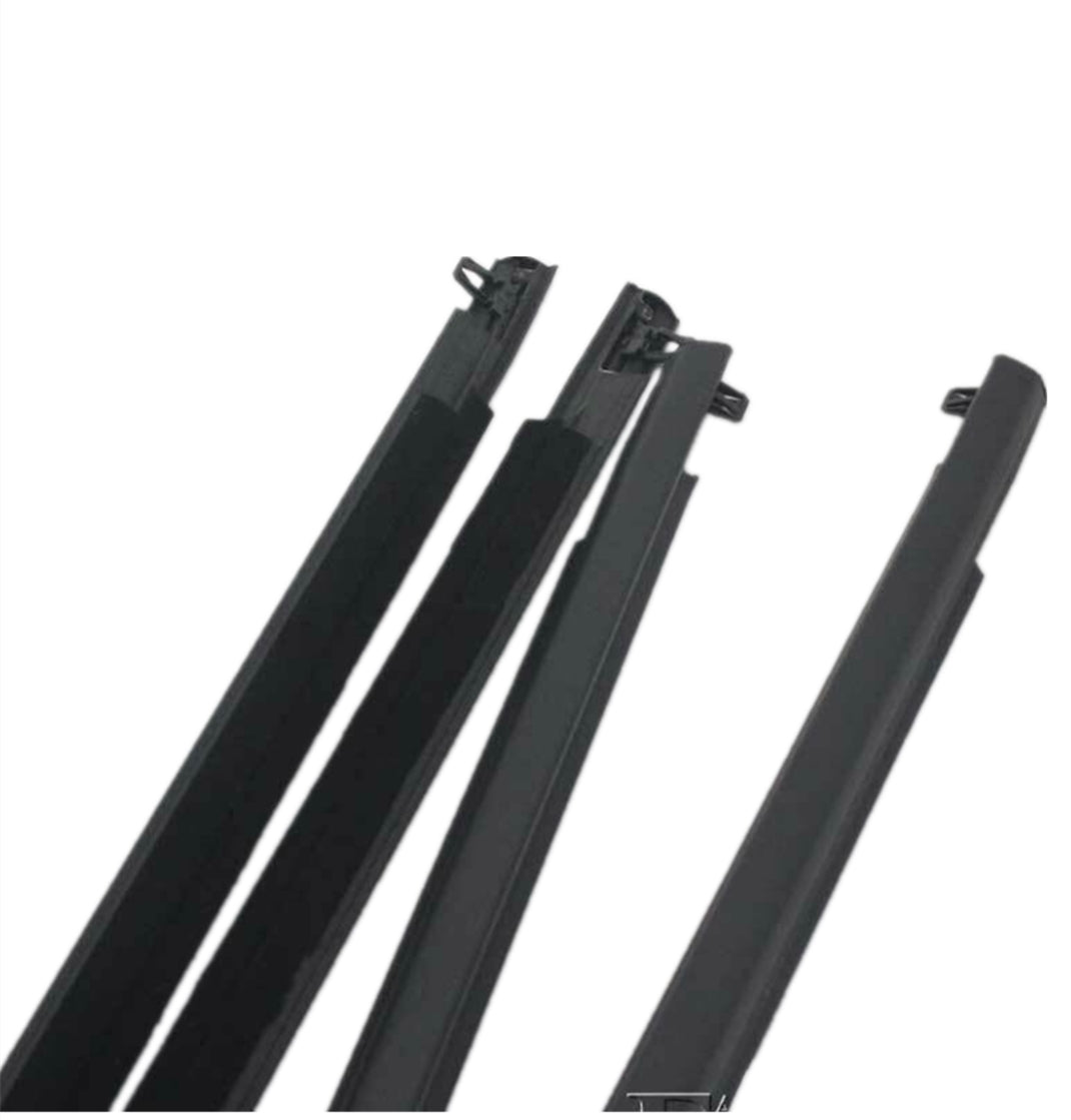 4PCS Weather Strips Window Belt Rubber Seal Mould Trim Moulding Trim Fit For Mazda 3 BK Series Sedan Only
