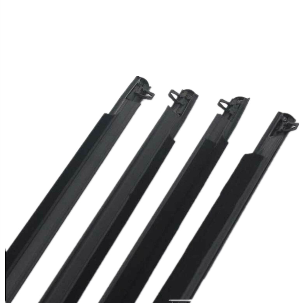 4PCS Weather Strips Window Belt Rubber Seal Mould Trim Moulding Trim Fit For Mazda 3 BK Series Sedan Only