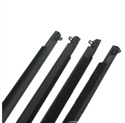 4PCS Weather Strips Window Belt Rubber Seal Mould Trim Moulding Trim Fit For Mazda 3 BK Series Sedan Only