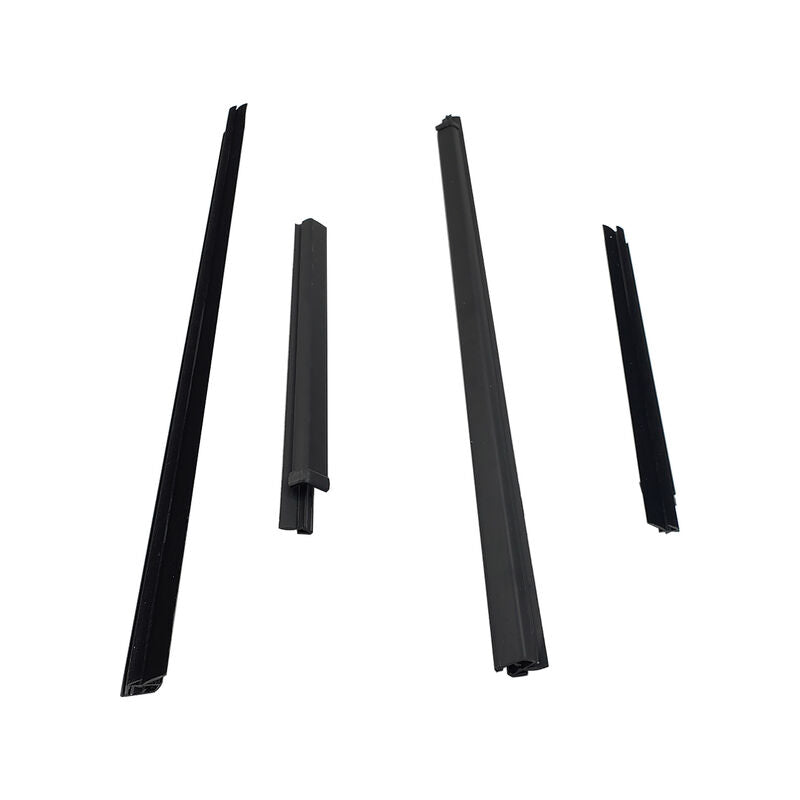 4Pcs Outer Window Seals Moulding Set Fit For Nissan Navara D40 For Mitsubishi Triton 80820EB700 2005-2014