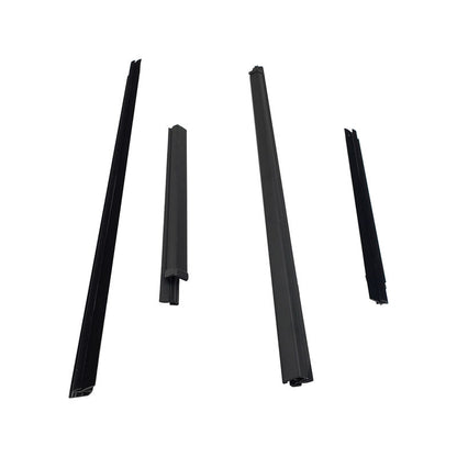 4Pcs Outer Window Seals Moulding Set Fit For Nissan Navara D40 For Mitsubishi Triton 80820EB700 2005-2014