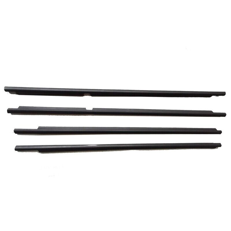 4 x Weather Strips Window Mould Fit For Toyota LandCruiser 100 105 Series Black
