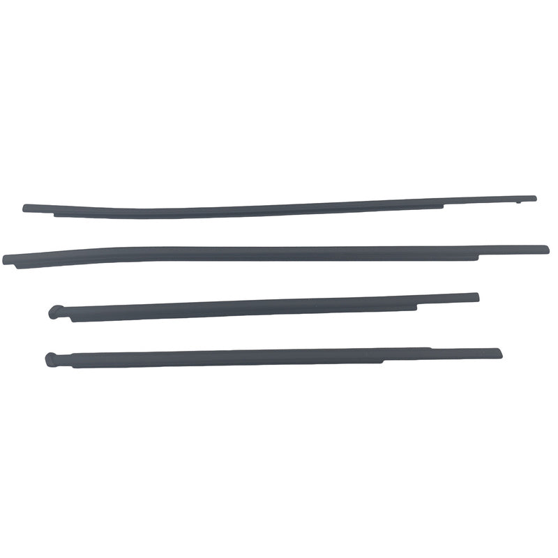 4 Pcs Outer Window Mould Seal Trim Fit For Toyota Hilux Revo 4 Doors 2015-2021