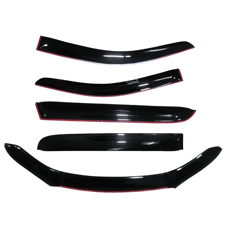 Bonnet Protector & Weathershields Window Visors Fit For Toyota Hilux N80 2015-2019
