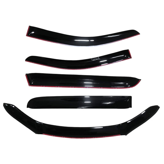Bonnet Protector & Weathershields Window Visors Fit For Toyota Hilux N80 2015-2019