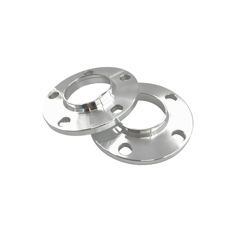 2 x Aluminium Wheel Spacer Adaptor Fit For Ford Silver CB 70.5-70.5mm PCD: 5 x 114.3mm
