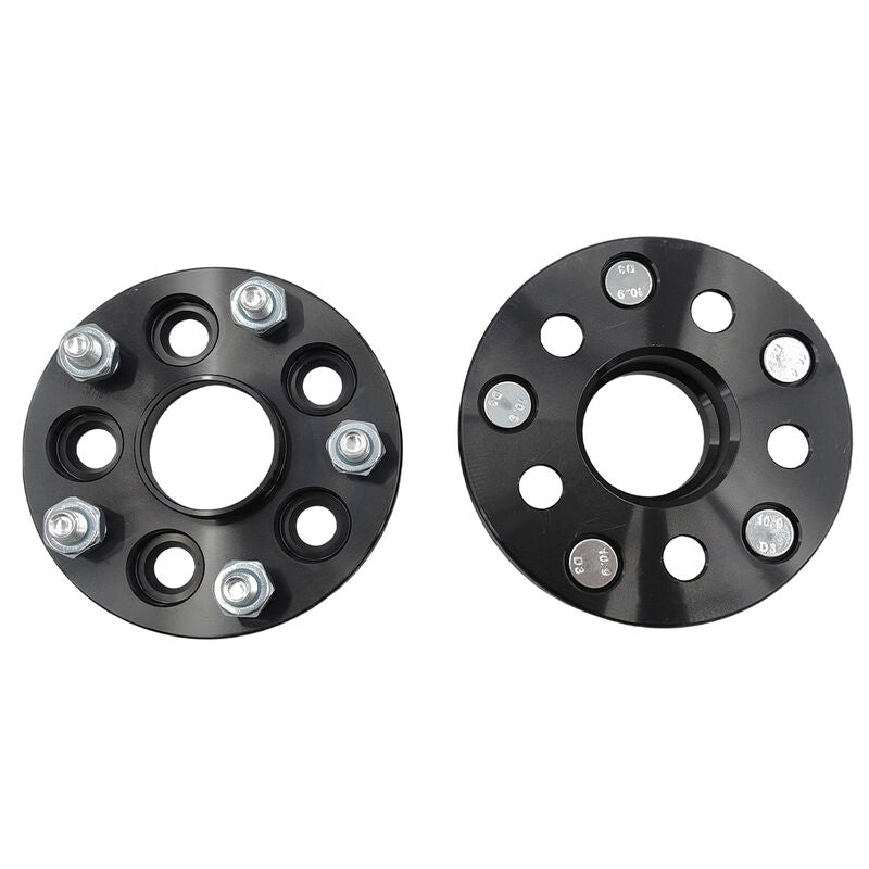 2 x 15mm Thick Black Wheel Spacer Adaptor CB: 56-56mm PCD: 5x100mm