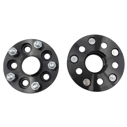 2 x 15mm Thick Black Wheel Spacer Adaptor CB: 56-56mm PCD: 5x100mm