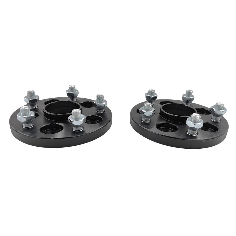 2 x 15mm Thick Black Wheel Spacer Adaptor CB: 56-56mm PCD: 5x100mm