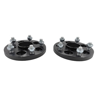 2 x 15mm Thick Black Wheel Spacer Adaptor CB: 56-56mm PCD: 5x100mm