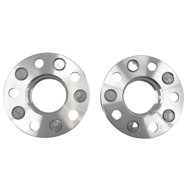 2 x 15mm Aluminium Wheel Spacer Adaptor Silver CB: 67-67mm Fit For Mazda