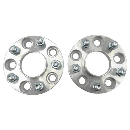 2 x 15mm Aluminium Wheel Spacer Adaptor Silver CB: 67-67mm Fit For Mazda