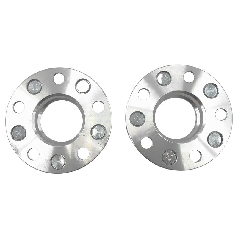 2 x 15mm Aluminium Wheel Spacer Adaptor Silver CB: 69.5-70.6mm Fit For Holden HQ WB
