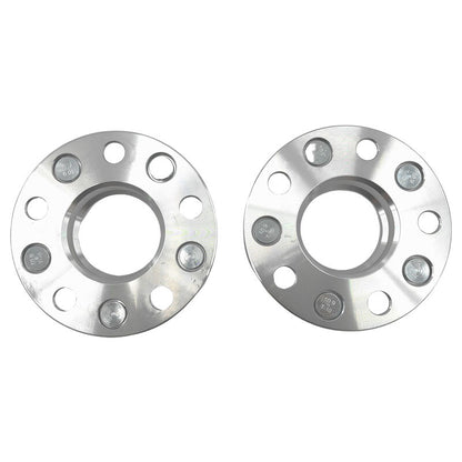 2 x 15mm Aluminium Wheel Spacer Adaptor Silver CB: 69.5-70.6mm Fit For Holden HQ WB