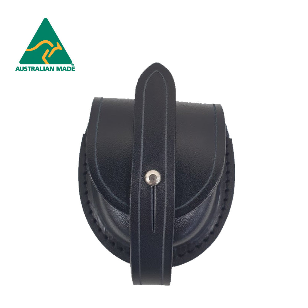 Black Leather Watch Pouch