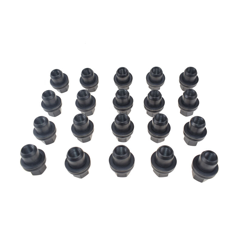 20 Pcs Black Wheel Lug Nuts Bolts Fit For Land Rover Range Rover LR3 LR4 RRD500290A