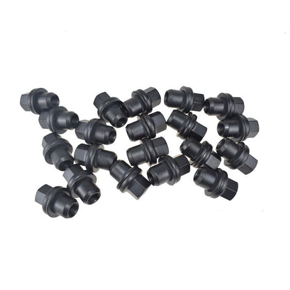 20 Pcs Black Wheel Lug Nuts Bolts Fit For Land Rover Range Rover LR3 LR4 RRD500290A