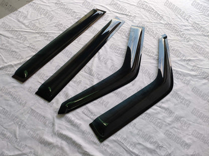 PREMIUM WEATHERSHIELDS WINDOW VISORS FOR NISSAN PATROL GQ 1988-1997 AUTO MIRROR