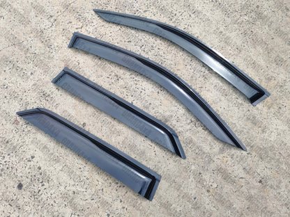 WEATHERSHIELDS WINDOW VISORS TO SUIT TOYOTA FORTUNER 2015 - 2020 TINTED BLACK