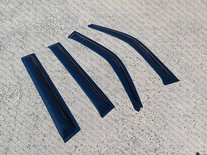 WEATHERSHIELDS TINTED WINDOW VISORS FOR TOYOTA PRADO 120 SERIES 2003 - 2009