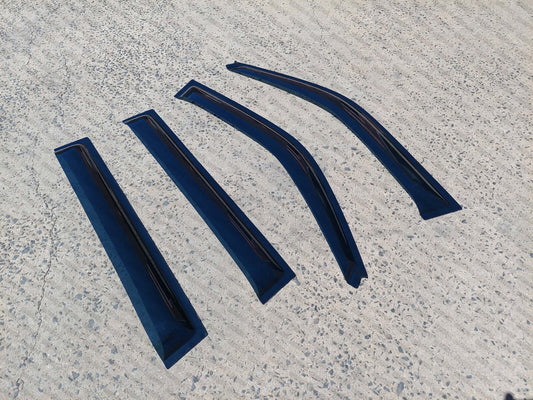 WEATHERSHIELDS TINTED WINDOW VISORS FOR TOYOTA PRADO 120 SERIES 2003 - 2009