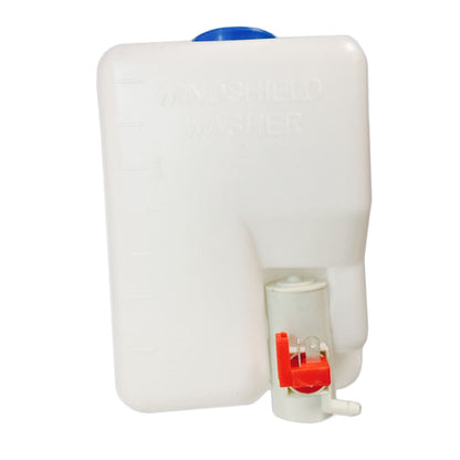 Windscreen Washer Bottle Kit Universal 12V With Pump Hose With Mounting Bracket