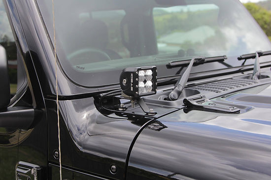 Jeep Gladiator Bonnet LED brackets LB-074 SKU: LB-074