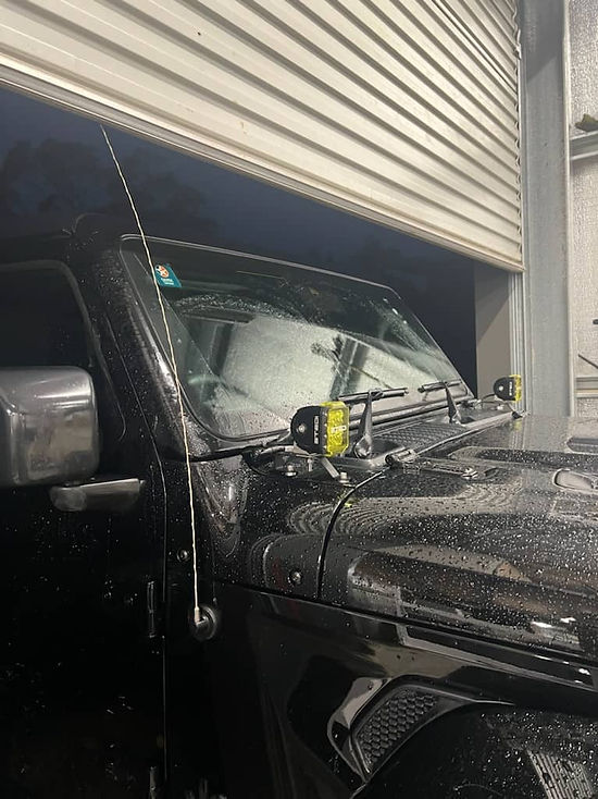 Jeep Wrangler Bonnet LED brackets LB-074 SKU: LB-074