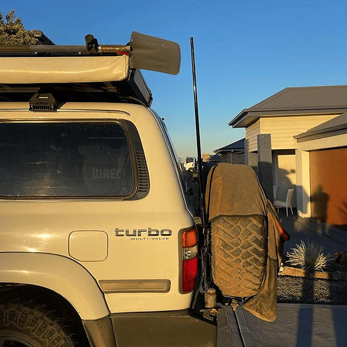 Land cruiser LC80 Aerial UHF Antenna tailgate Bracket TG-123 SKU: TG-0123