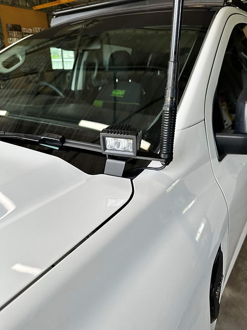 Ford Ranger RA 2022+ Bonnet LED Brackets (TALL) LB-057-T SKU: LB-057-T