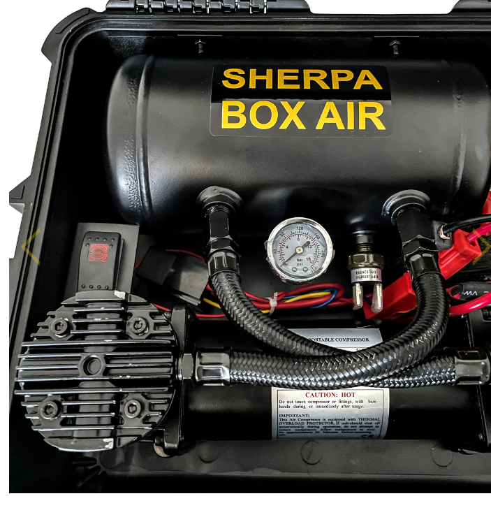 S12VPAPV3 12V Air Compressor Kit (Box Air) - Sherpa Winches