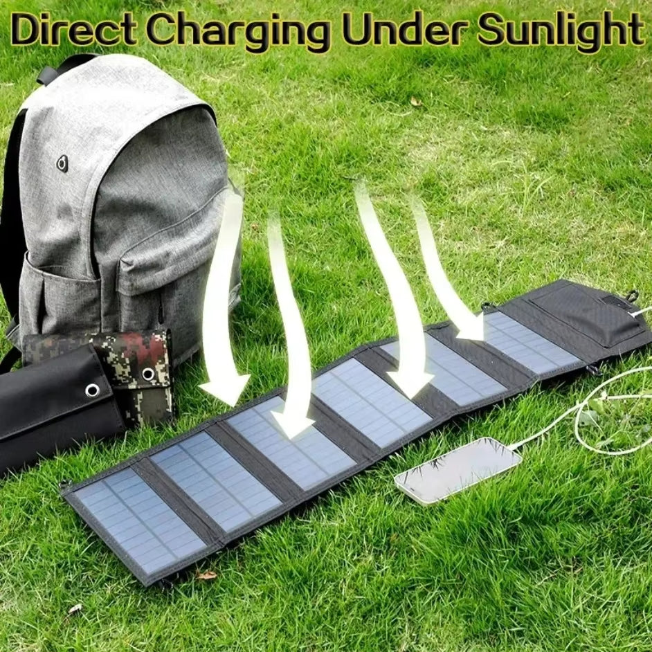 6-Fold 800W Foldable Solar Panel 20W/H Portable Solar Panels Charger USB 5V DC Full Time Power Solar Panel Mobile Power Supply
