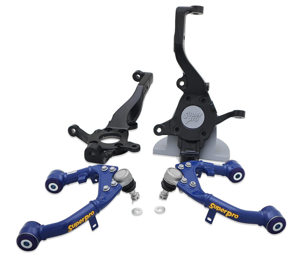 SuperPro geometry correction steering knuckles and upper control arms