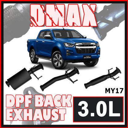 Isuzu D-Max Exhaust 2016-2020 3L DPF Model 3" DPF and Turbo Back Systems