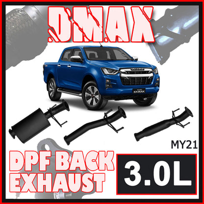 Isuzu D-Max Exhaust MY21-24 3L 3" DPF Back Systems