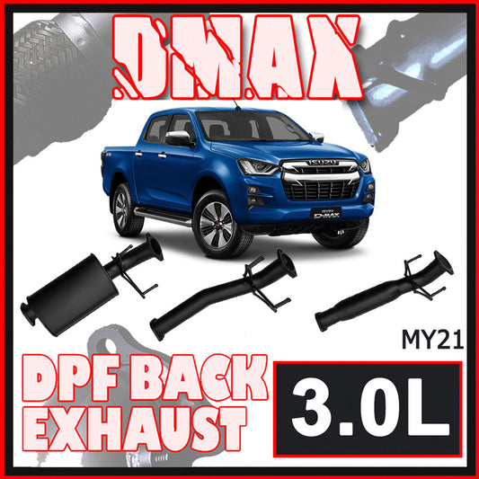 Isuzu D-Max Exhaust MY21-24 3L 3" DPF Back Systems