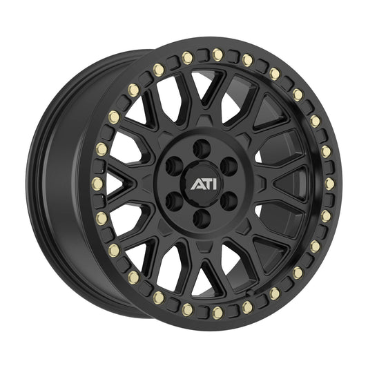 AT-01 17X8.5 HYBRID BEADLOCK WHEEL - BLACK (6X114.3)
