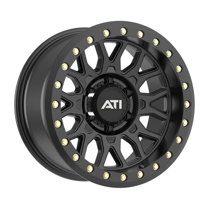 AT-01 17X8.5 HYBRID BEADLOCK WHEEL - BLACK (6X139.7)