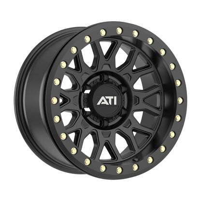 AT-01 17X8.5 HYBRID BEADLOCK WHEEL - BLACK (6X139.7)