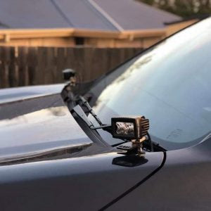 Nissan Navara NP300 2015+ bonnet LED Pair of brackets LB-023 SKU: LB-023