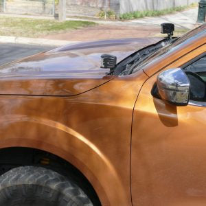 Nissan Navara NP300 2015+ bonnet LED Pair of brackets LB-023 SKU: LB-023