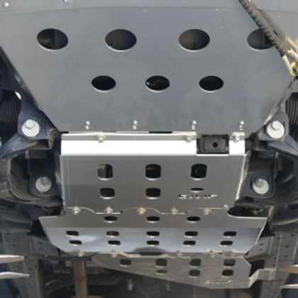Ford Ranger PX MK1 MK2 & MK3 6mm Aluminium Under Body Protection SKU: PXEVER-UBP-3PC