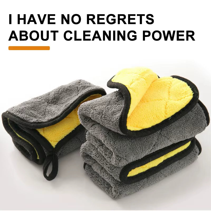 SEAMETAL Ultra Soft 40*40CM Car Wash Microfiber Towel 800GSM Absorbent Car Cleaning Drying Cloth Hemming Rags Car Wash Towels