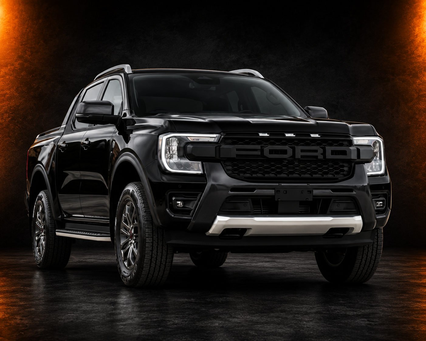 $220 FORD RANGER NEXT GEN RAPTOR STYLE GRILLE WITH  WHITE LED's EVEREST, XLT, SPORT & WILDTRAK 2022- 2026