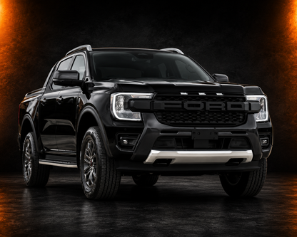 $220 FORD RANGER NEXT GEN RAPTOR STYLE GRILLE WITH  WHITE LED's EVEREST, XLT, SPORT & WILDTRAK 2022- 2026