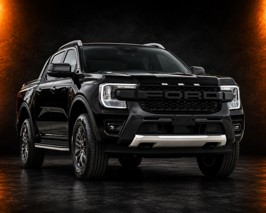 $220 FORD RANGER NEXT GEN RAPTOR STYLE GRILLE WITH  WHITE LED's EVEREST, XLT, SPORT & WILDTRAK 2022- 2026