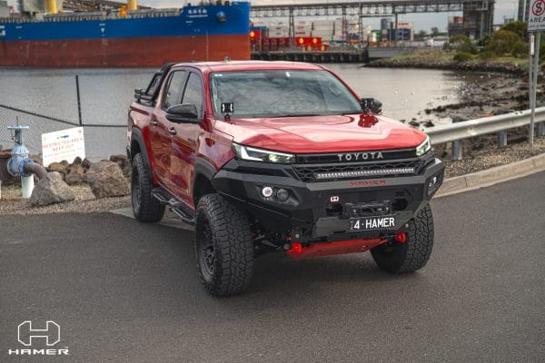 Hamer King Series bull bar Toyota Hilux N90 ADR and airbag compliant