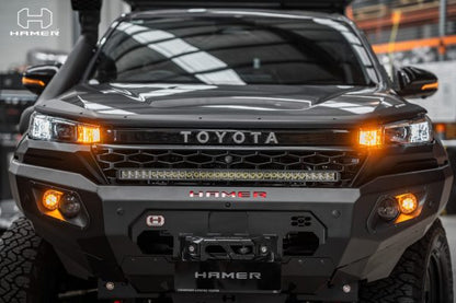 Hamer King Series bull bar Toyota Hilux N90 full front view