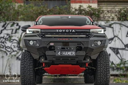 Hamer King Series bull bar Toyota Hilux N90 side profile