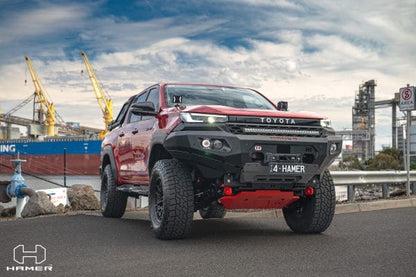 Hamer King Series bull bar Toyota Hilux N90 parking sensors